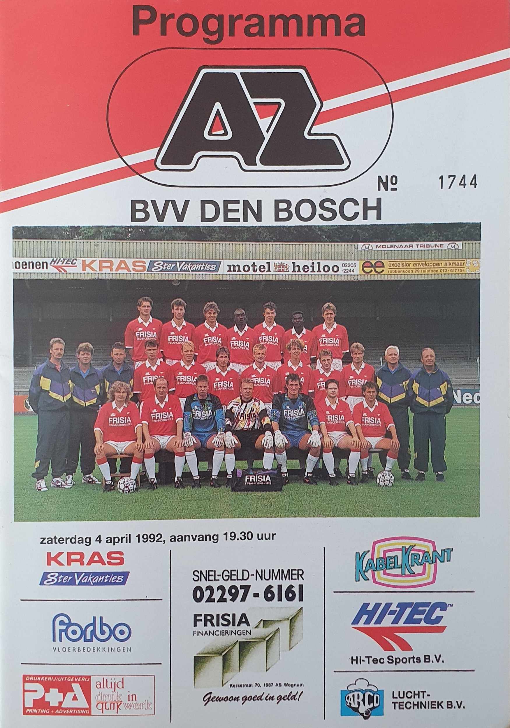 AZ Programma 4-apr-1992 Den Bosch